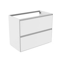Immagine di Flaminia CUBIKA base portalavabo L.95 P.50 cm a terra, con 2 cassetti, senza top, colore bianco finitura opaco CKD751LBK