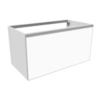 Immagine di Flaminia CUBIKA base portalavabo L.95 P.50 cm sospesa, con 1 cassetto, senza top, colore bianco finitura opaco CKD890LBK