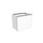 Flaminia CUBIKA base portalavabo L.60 P.37 cm sospesa, con 1 cassetto, senza top, colore bianco finitura opaco CKD800LBK