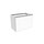 Flaminia CUBIKA base portalavabo L.70 P.37 cm sospesa, con 1 cassetto, senza top, colore bianco finitura opaco CKD875LBK