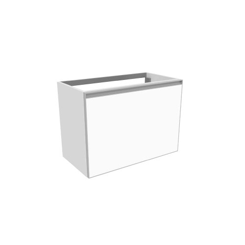 Immagine di Flaminia CUBIKA base portalavabo L.70 P.37 cm sospesa, con 1 cassetto, senza top, colore bianco finitura opaco CKD875LBK