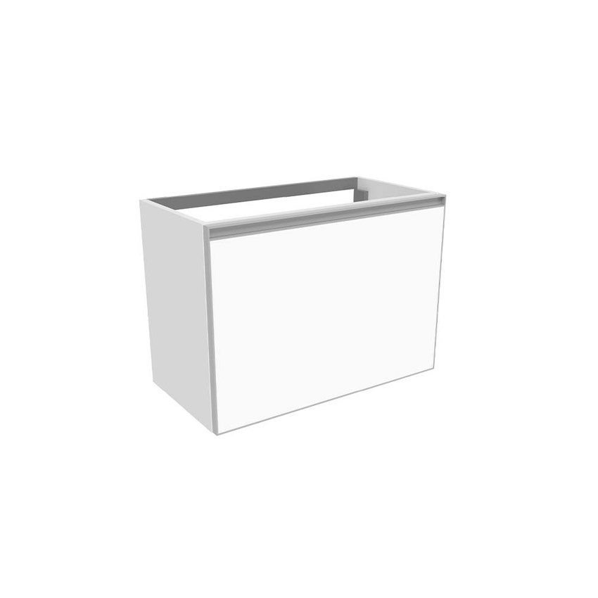 Immagine di Flaminia CUBIKA base portalavabo L.70 P.37 cm sospesa, con 1 cassetto, senza top, colore bianco finitura opaco CKD875LBK