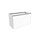 Flaminia CUBIKA base portalavabo L.85 P.37 cm sospesa, con 1 cassetto, senza top, colore bianco finitura opaco CKD878LBK