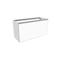 Immagine di Flaminia CUBIKA base portalavabo L.95 P.37 cm sospesa, con 1 cassetto, senza top, colore bianco finitura opaco CKD889LBK