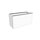 Flaminia CUBIKA base portalavabo L.95 P.37 cm sospesa, con 1 cassetto, senza top, colore bianco finitura opaco CKD889LBK