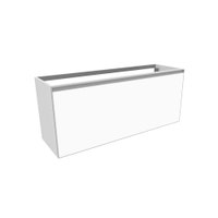 Immagine di Flaminia CUBIKA base portalavabo L.120 P.37 cm sospesa, con 1 cassetto, senza top, colore bianco finitura opaco CKD944LBK