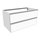 Flaminia CUBIKA base portalavabo L.95 P.50 cm sospesa, con 2 cassetti, senza top, colore bianco finitura opaco CKD827LBK