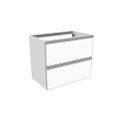 Immagine di Flaminia CUBIKA base portalavabo L.60 P.37 cm sospesa, con 2 cassetti, senza top, colore bianco finitura opaco CKD938LBK
