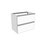 Immagine di Flaminia CUBIKA base portalavabo L.60 P.37 cm sospesa, con 2 cassetti, senza top, colore bianco finitura opaco CKD938LBK