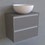 Immagine di Flaminia CUBIKA base portalavabo L.60 P.37 cm sospesa, con 2 cassetti, senza top, colore bianco finitura opaco CKD938LBK