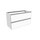 Flaminia CUBIKA base portalavabo L.85 P.37 cm sospesa, con 2 cassetti, senza top, colore bianco finitura opaco CKD814LBK