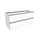 Flaminia CUBIKA base portalavabo L.105 P.37 cm sospesa, con 2 cassetti, senza top, colore bianco finitura opaco CKD838LBK