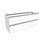 Immagine di Flaminia CUBIKA base portalavabo L.120 P.37 cm sospesa, con 2 cassetti, senza top, colore bianco finitura opaco CKD948LBK