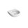 Flaminia PASS 50 lavabo 50 cm da appoggio o sospeso, con troppopieno, colore bianco finitura lucido PS50L
