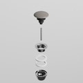 Immagine di Cielo Piletta universale click clack finitura cromo, con coperchio in ceramica colore talpa PIL01TP