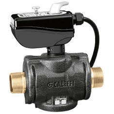 Immagine di Caleffi 638 Valvola a sfera a tre vie deviatrice, motorizzata, con kit di coibentazione, 230 V, attacchi 1.1/4” 638373