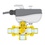 Immagine di Caleffi 638 Valvola a sfera a tre vie deviatrice, motorizzata, con kit di coibentazione, 230 V, attacchi 1.1/4” 638373
