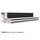 Air Control Plenum doppia feritoia a scomparsa H 50, versione muratura profilo bianco 600x50 mm,un attacco Ø150, configurazione attacchi posteriore PS2F-MB-600X50-1A-P