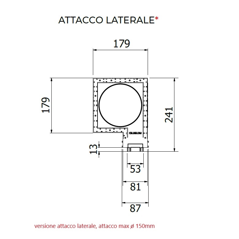 Immagine di Air Control Plenum doppia feritoia a scomparsa H 50, versione cartongesso profilo bianco 600x50 mm,un attacco Ø150, configurazione attacchi laterale PS2F-CB-600X50-1A-L