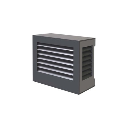 Immagine di Tecnosystemi TS-COVER SILENT FLOOR protezione estetica insonorizzata per unità esterne a pavimento, colore grigio SCD500449