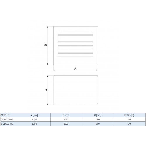 Immagine di Tecnosystemi TS-COVER SILENT FLOOR protezione estetica insonorizzata per unità esterne a pavimento, colore avorio SCD500448