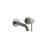 Immagine di Gessi 316 CESELLO miscelatore lavabo a parete bocca lunga senza scarico, finitura steel brushed 54486#239