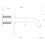 Immagine di Gessi 316 CESELLO miscelatore lavabo a parete bocca lunga senza scarico, finitura steel brushed 54486#239