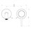 Immagine di Gessi 316 CESELLO miscelatore lavabo a parete bocca lunga senza scarico, finitura steel brushed 54486#239
