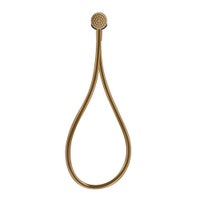 Immagine di Gessi Set doccia magnetico con presa acqua, doccetta anticalcare e flessibile 150 cm, finitura warm bronze brushed PVD 63099#726