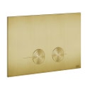 Immagine di Gessi TOTAL LOOK placca di finitura per Geberit Sigma 8 e 12, finitura gold brushed pvd 54611#716