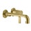 Immagine di Gessi INCISO- miscelatore lavabo P. 23 cm a parete, senza scarico, finitura gold brushed pvd 58088#716