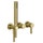 Gessi INCISO miscelatore doccia a parete 2 vie con deviatore, presa acqua e supporto doccetta, finitura gold brushed pvd 58345#716