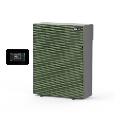 Immagine di Unical HP_OWER P130 R290 pompa di calore monoblocco aria-acqua 12 kW monofase, per riscaldamento, raffrescamento e produzione ACS 00474684