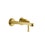 Immagine di Gessi VENTI20 miscelatore lavabo da parete P.22 cm, senza scarico, finitura gold brushed pvd 65089#716