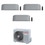Immagine di Toshiba HAORI Climatizzatore a parete trial split inverter Wi-Fi light grey | unità esterna R32 5.2 kW unità interne 10000+10000+10000 BTU RAS-3M18G3AVG-E+RAS-[B10-2|B10-2|B10-2]N4KVRG-E