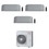 Immagine di Toshiba HAORI Climatizzatore a parete trial split inverter Wi-Fi light grey | unità esterna R32 7 kW unità interne 10000+10000+10000 BTU RAS-3M26G3AVG-E+RAS-[B10-2|B10-2|B10-2]N4KVRG-E
