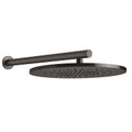 Immagine di Gessi SHOWER soffione a parete orientabile, Ø 35.5 cm, finitura black metal brushed PVD 54148#707