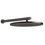 Immagine di Gessi SHOWER soffione a parete orientabile, Ø 35.5 cm, finitura black metal brushed PVD 54148#707