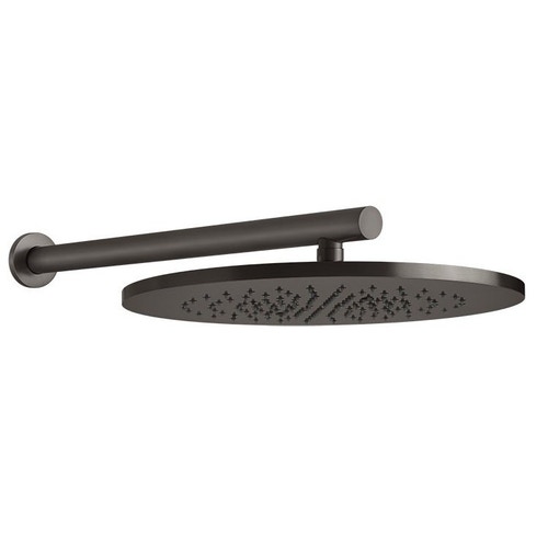 Immagine di Gessi SHOWER soffione a parete orientabile, Ø 35.5 cm, finitura black metal brushed PVD 54148#707