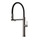 Gessi 316 MECCANICA miscelatore semi-professionale monocomando H.50 cm, con bocca girevole e doccetta estraibile doppio-getto, finitura steel brushed 60212#239