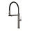 Immagine di Gessi 316 MECCANICA miscelatore semi-professionale monocomando H.50 cm, con bocca girevole e doccetta estraibile doppio-getto, finitura steel brushed 60212#239