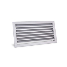 Immagine di Air Control Griglie di ripresa 100x60 cm, alette orizzontali fisse ed inclinate a 45°, colore bianco GRA-1000X600