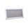 Air Control Griglie di ripresa 100x60 cm, alette orizzontali fisse ed inclinate a 45°, colore bianco GRA-1000X600
