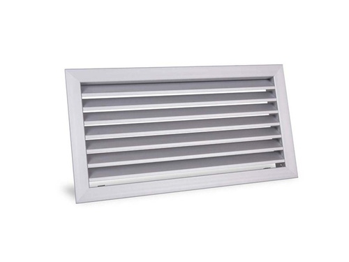 Immagine di Air Control Griglie di ripresa 100x60 cm, alette orizzontali fisse ed inclinate a 45°, colore bianco GRA-1000X600