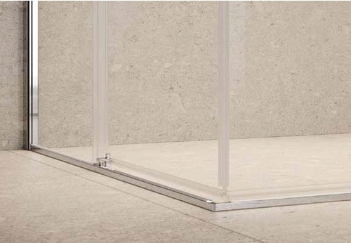 Immagine di Novellini ZEPHYROS 2.0 A lato 67 est.67-70 cm vetro satin profilo finitura bianco opaco ZEP2A67L-4U