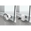 Immagine di Novellini ZEPHYROS 2.0 A lato 67 est.67-70 cm vetro satin profilo finitura bianco opaco ZEP2A67L-4U