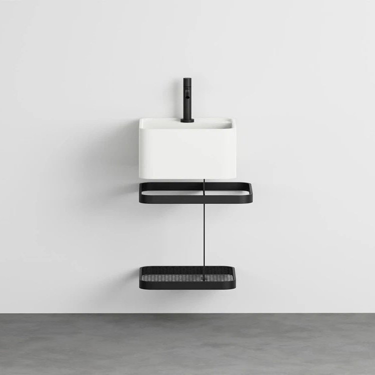 Immagine di Cielo LES PETITES struttura quadrata 35 con rete colore nero finitura opaco LPSTQR35NM