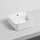 Cielo LES PETITES lavabo quadrato monoforo H. 16 x 35 x 35 cm, da appoggio, senza troppopieno, colore bianco finitura lucido LPLAQ35