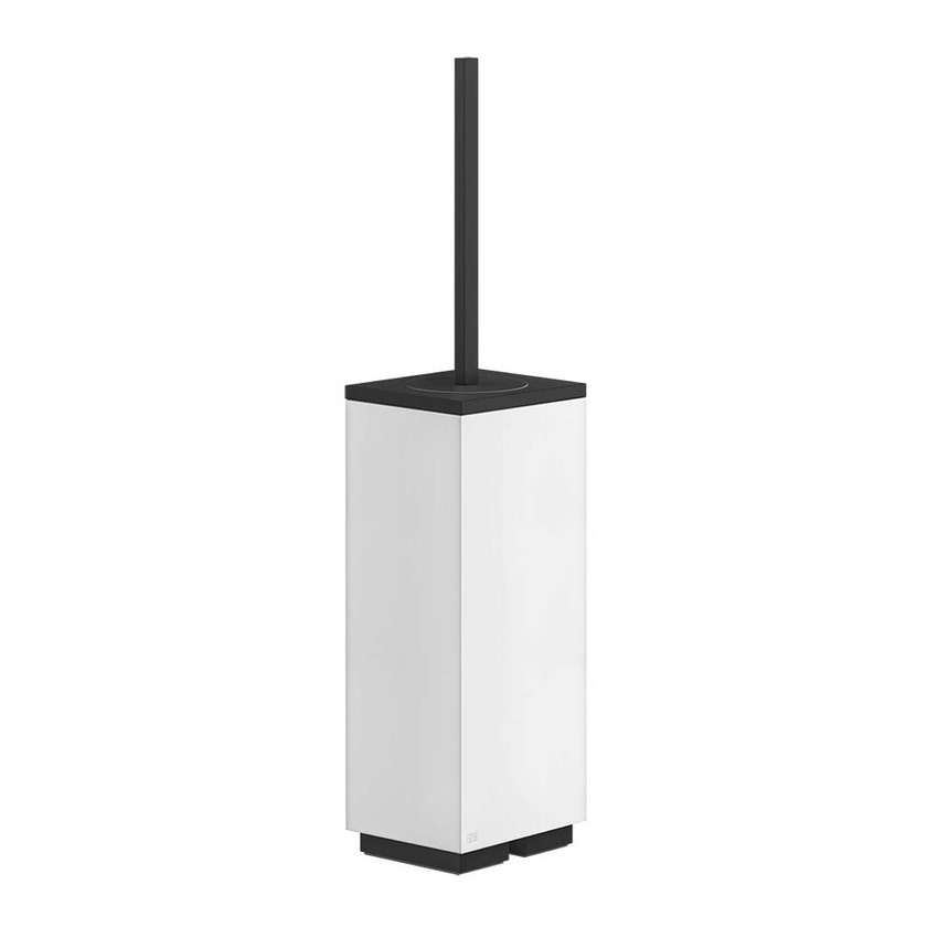 Immagine di Gessi ACCESSORIES porta scopino d'appoggio bianco, colore nero finitura opaco 20843#299