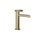 Gessi ANELLO miscelatore lavabo H.17 cm senza scarico, con flessibili di collegamento, finitura brass brushed PVD 63302#727